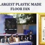 Raj Cooling Systems largest plastic floor fan record achievement