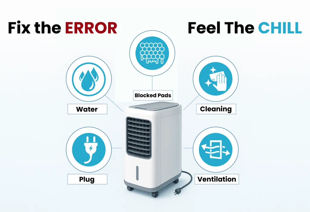 5 Common Mistakes to Avoid While Using a Room Air Cooler