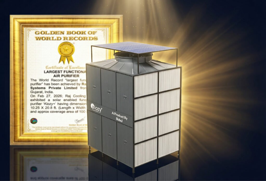 Raj Cooling Systems Creates History: World's Largest Functional Air Purifier Certified by Golden Book of World Records